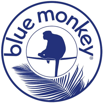 Blue Monkey Sparkling Lychee Juice - Real Fruit Juice, No Sugar Added, All Natural, Lightly Carbonated - Refreshing Tropical Sparkling Water Alternative - 11.2oz (330ml) 12 Pack (11.2oz, Lychee Juice)