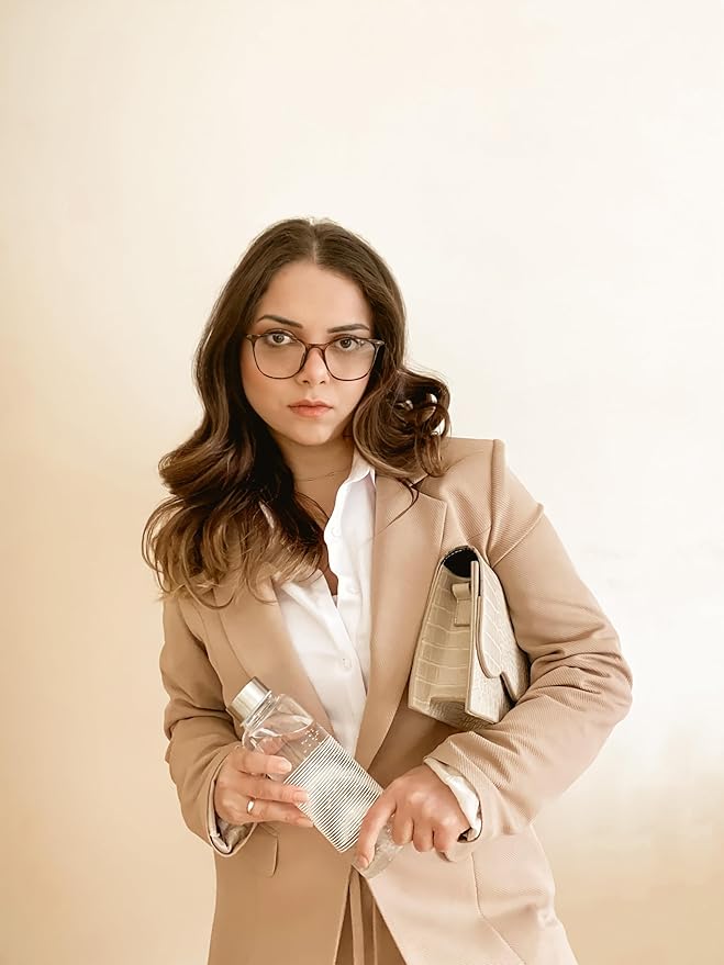 VISOONE Anti Slip TR90 Blue Light Blocking Glasses Size M Eyewear Frame with Anti Glare Eye Protection for Women GaeL
