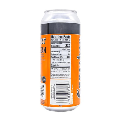 Sprecher Orange Dream Craft Soda, Fire-Brewed with Real Honey, Handcrafted Orange Soda, Caffeine-Free Gourmet Beverage – 16 fl oz Cans (12 Pack)