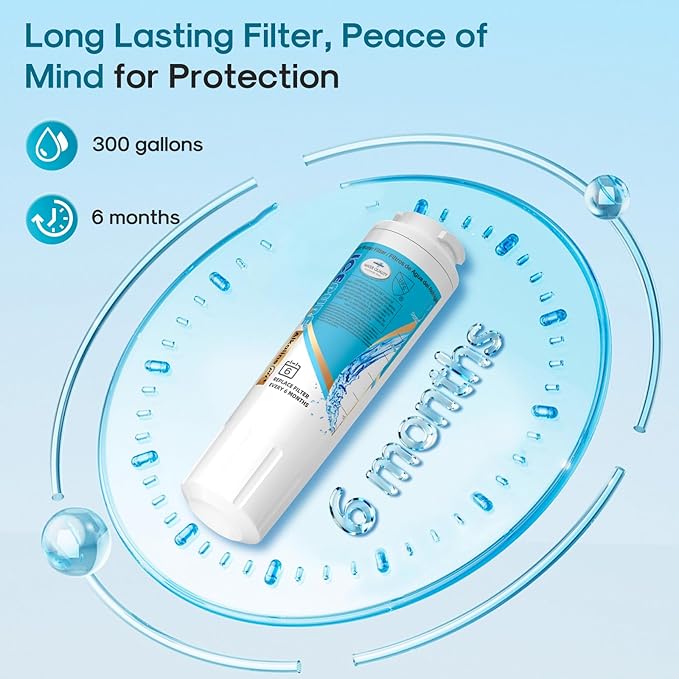 ICEPURE Alkaline UKF8001 Refrigerator Water Filter Replacement for Whirlpool EDR4RXD1, EveryDrop Filter 4, Maytag UKF8001, 4396395, UKF8001P, UKF8001AXX, RFC0900A, UKF8001AXX-200, Enhances PH, 3 Pack