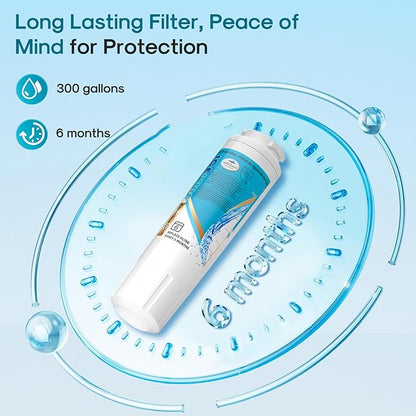 ICEPURE Alkaline UKF8001 Refrigerator Water Filter Replacement for Whirlpool EDR4RXD1, EveryDrop Filter 4, Maytag UKF8001, 4396395, UKF8001P, UKF8001AXX, RFC0900A, UKF8001AXX-200, Enhances PH, 3 Pack