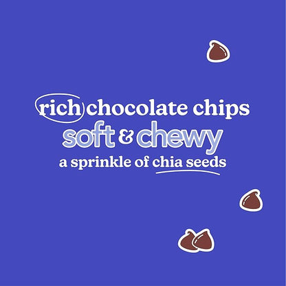 Love + Chew Superfood Soft Baked MINI Cookies, Chocolate Chia Flavor, Plant Based Cookie Made With Chia Seeds & Dark Chocolate for Kids and Adults, Vegan Snacks, Gluten Free, Paleo, Non GMO, 80 Pack