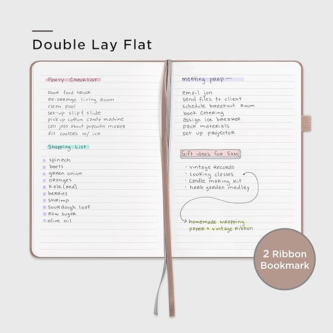 &And Per Se Lined Journal Notebook, 160 Pages, A5 5.7 x 8 inches College Ruled Thick Paper Notebook Journals  (1 Pack, Apricot)