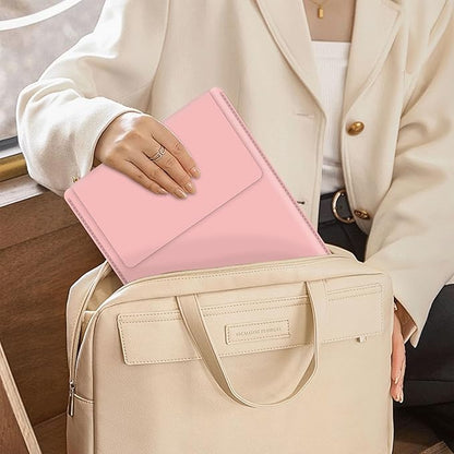 BVYA 13.3-14" Sleeve, PU Leather Laptop Case Compatible with New MacBook Air 13.6/Pro/Max M2/M1 A2779 A2442 14, 13.5 Surface 5/4/3/2/1, Compatible with Laptop 2022 Pro 14 inch