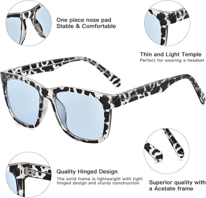 99.9% Blue Light Blocking Glasses For Men Women Anti-Fatigue Computer Gaming Sleep Glasses Reduce Eye Strain