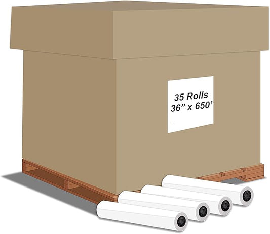 Alliance Wide Format Paper Bond Engineering Rolls (35 Rolls, 36 In x 650 Ft)