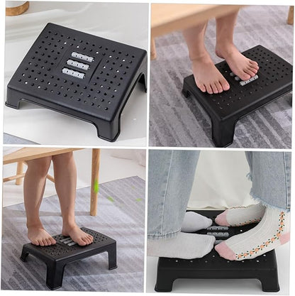 Non-Slip Footstool Under Desk Foot Rest for Office and Home Ergonomic Leg Support Stool to Leg Pressure and Comfort and Stable Design