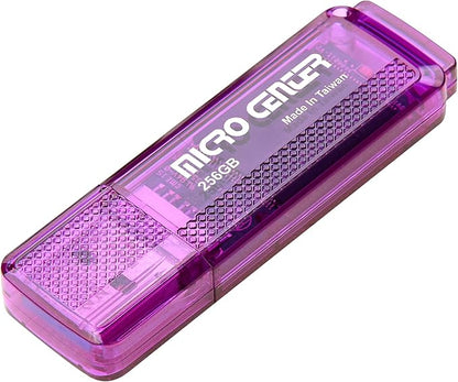INLAND Micro Center SuperSpeed 256GB USB 3.0/USB3.1 Gen1 Flash Drive Gum Size Memory Stick Thumb Drive Data Storage Jump Drive (256G)