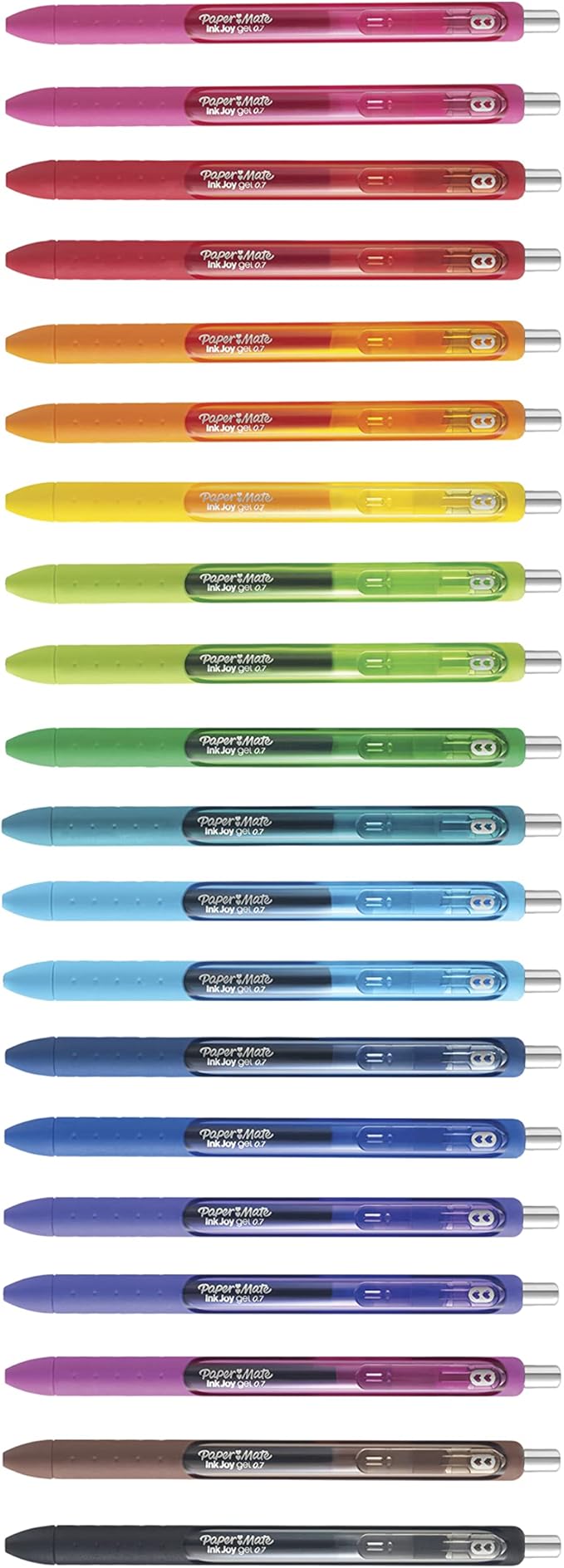 Paper Mate InkJoy Gel Pens, Medium Point (0.7mm), Assorted Colors, 20 Count - Back to School Supplies, Teacher Essentials, Journaling, Writing, Note-Taking