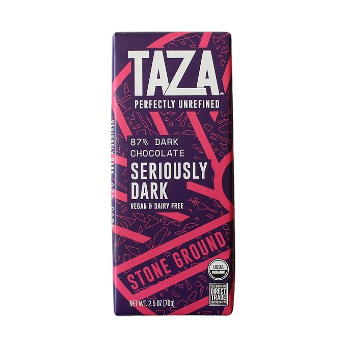 Taza Chocolate Organic Seriously Good Dark Chocolate Bar Variety Pack Bundle, 2.5 oz (4 count), Vegan