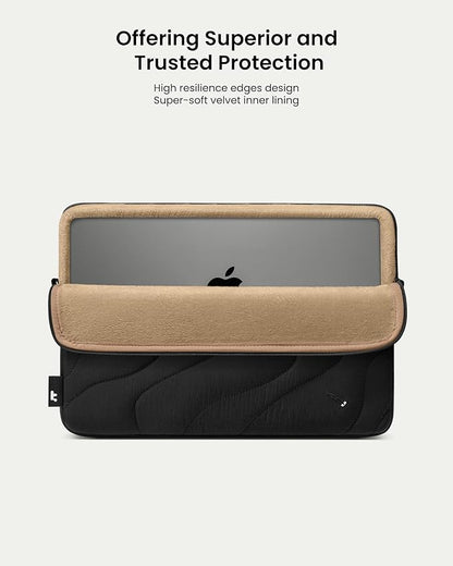 tomtoc 360 Protective Puffy Laptop Sleeve for 13-inch MacBook Air M4(2025)/M3/M2/M1 A3240 A3113, MacBook Pro M2/M1, iPad Air (M3/M2)/Pro M4, Quilted Soft Puffer Bag for 13-inch Surface Pro Copilot+PC