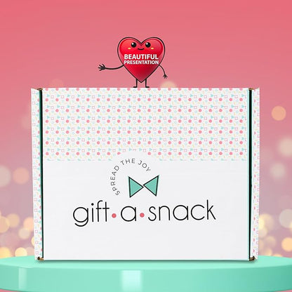Gift A Snack - Thanksgiving, Holiday, Christmas Stocking Stuffer Healthy Snack Box Care Package + Greeting Card (30 Count) Birthday Treats Gift Basket, Nutritious Granola Breakfast Bars