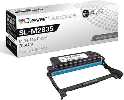 CS Replacement Toner Cartridge Compatible with Samsung SL-M2835DW Drum MLT-R116-DRUM Black