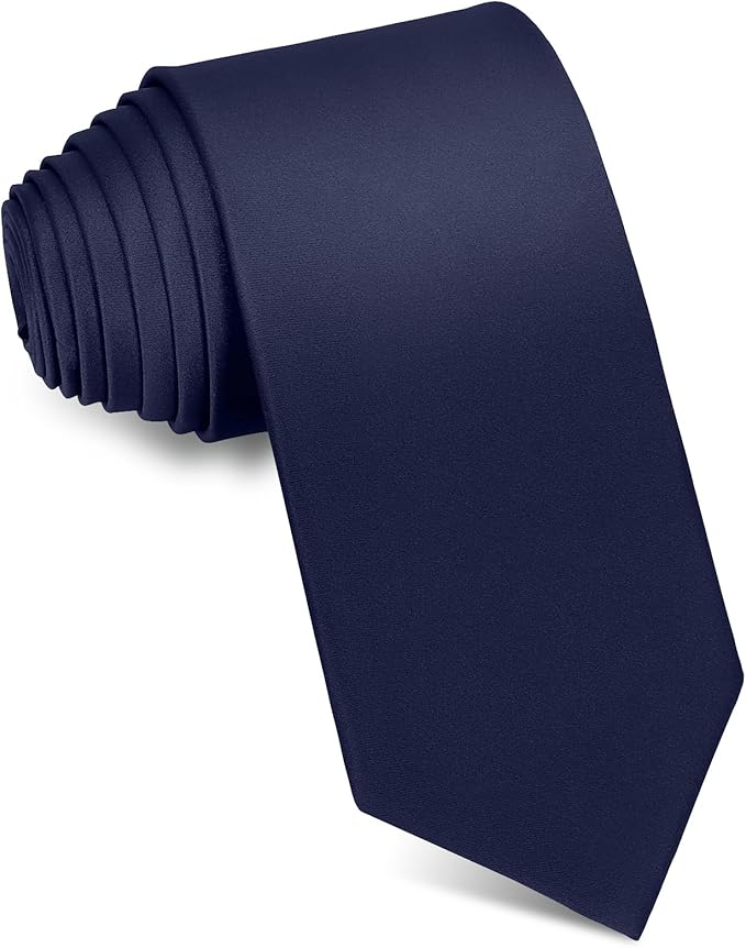 Men's Ties Solid Pure Color 3.15" (8CM) Necktie Plain Formal Business Wedding Black Ties For Men