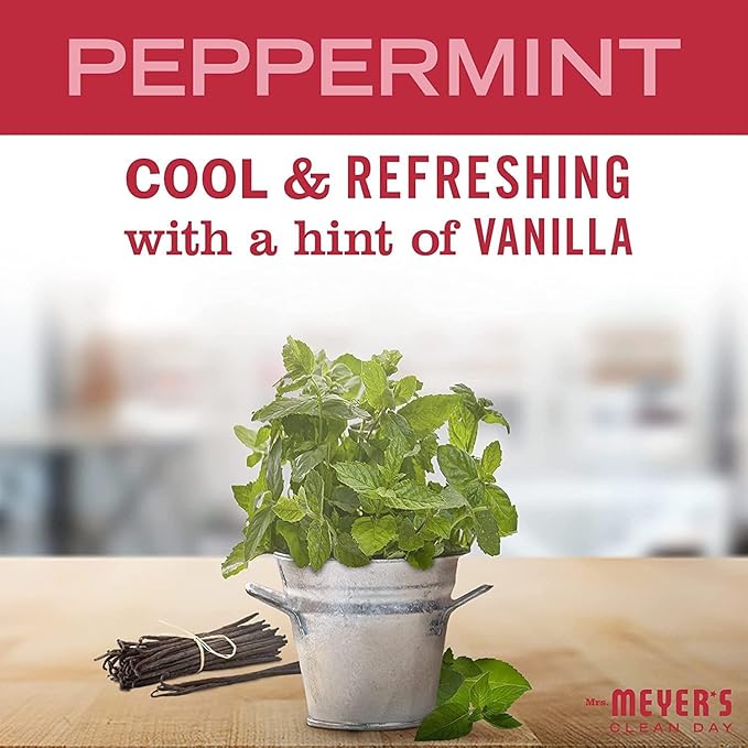 Mrs. MEYER'S Liquid Hand Soap Peppermint, 12.5 Fl Oz. (Pack of 6)
