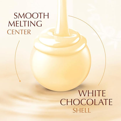 Lindt LINDOR White Chocolate Truffles, Chocolates with Smooth, Melting Truffle Center, 50.8 oz., 120 Count