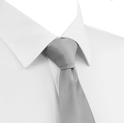 Dibi Solid Color Ties for Men, Formal Mens Ties, Neck Tie, Classic Tie for Boys Women Teens, Wedding Business Costume Necktie