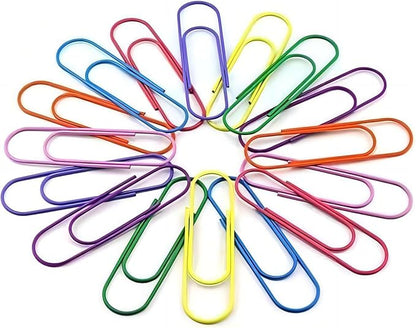 40-Pack 4 Inches Mega Large Paper Clips - 8 Colors Per Color 5pcs 100mm Cute Paper Needle Multicolor Bookmark,Office Supply Accessories (8 Colors/40pcs)