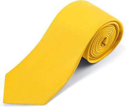Black Ties For Men Solid Pure Color Formal Neckties 3.15" (8CM) Men's Tie for Business and Wedding with Gift Box