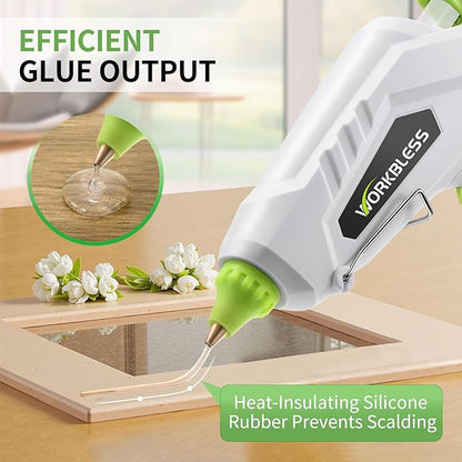 Hot Glue Gun Full Size, 60W/100W Dual Temp Glue Gun, Fast Heating Heavy and Duty Glue Gun with 20PCS Glue Sticks for Arts, Home Repair, Professional DIY & Industrial Use