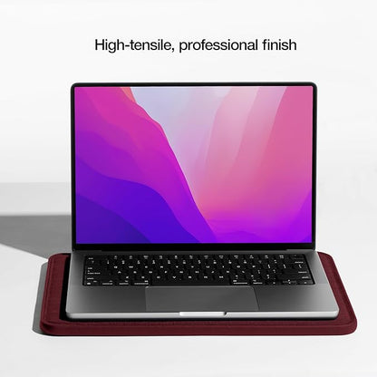 Incase ICON Sleeve with Woolenex - MacBook Pro 14 inch Case - 2024, 2023, 2022, 2021, M4, M3, M2, M1 - Fitted MacBook Case, Laptop Sleeve, Hard Cover, Durable, Lightweight - Cosmic Red