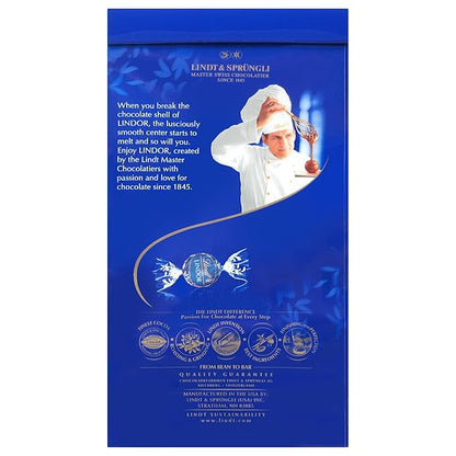 Lindt LINDOR Dark Chocolate Truffles, Dark Chocolate Candy with Smooth, Melting Truffle Center, Great for Gift Giving, 5.1 oz. Bag (6 Pack)