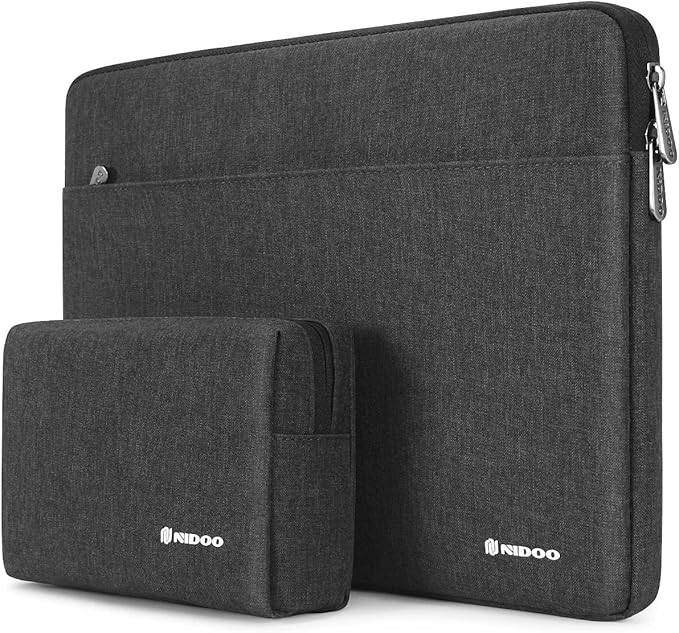 NIDOO 12.5 inch Laptop Sleeve Case Bag for 12.9" iPad Pro 2016 2017/13" MacBook Pro Air / 14" MacBook Pro/New Surface Pro 8 X / 13.3" ThinkPad X13 Yoga Gen 2 / ThinkPad X1 Carbon Gen 9, Dark Grey