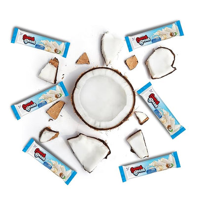 Snack Break Coconut Rolled Wafers, Individually Wrapped, Wafer Rolls with Creamy Coconut Filling, Snacks for Kids & Adults, 24 Individual Packs, Pack of 12