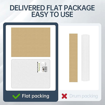 Office Chair Mat for Hardwood Floor, Ship Flat 48"x36" Heavy Duty Floor Protector for Desk, Plastic Rolling Chair Mats, Clear Floor Mat Smooth Glide, No Divot, Rectangle