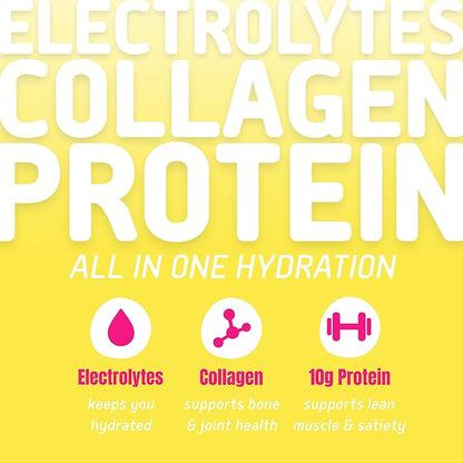 NEOTEIN: Electrolyte Powder Packets, Protein Powder with 10g Protein & Collagen | Hydration Packets - Zero Sugar, NO Fillers, NO Carbs | Lemon Lime | 45 Calories | Keto & Paleo | Pack of 15