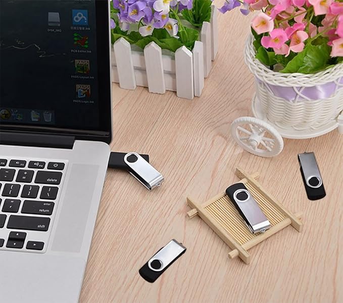 USB Flash Drive 32GB 20 Pack, Bulk USB 2.0 Flash Drives Thumb Drive Swivel Memory Stick Jump Drive Pen Drive,32 gig 20 Pieces