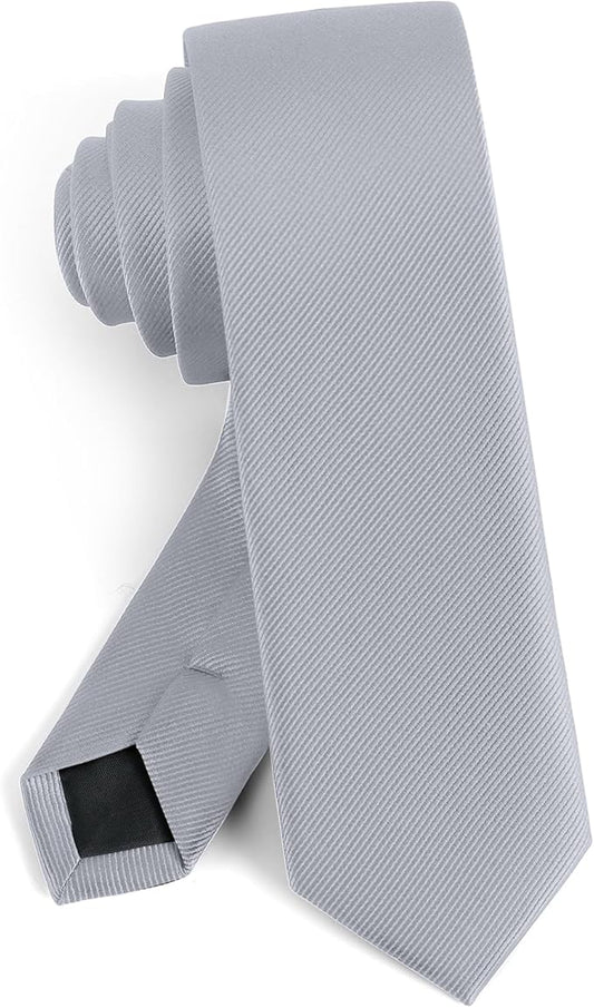 Boys Tie Solid Color Necktie for Age 12-14-16 Years Teen Wedding School Graduation with Gift Box