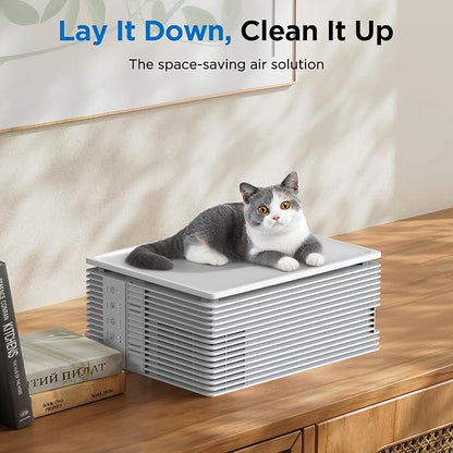 Air Purifiers for Home Large Room Up to 1300 Ft², MOOKA HEPA Air Purifier for Home Pets with Washable Pre-Filter, Fragrance, Air Cleaner for Pet Hair Odor in Bedroom, Dorm Room, Office, White