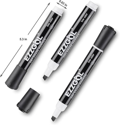 Dry Erase Markers Bulk, 72 Pack Black Low Odor Whiteboard Markers