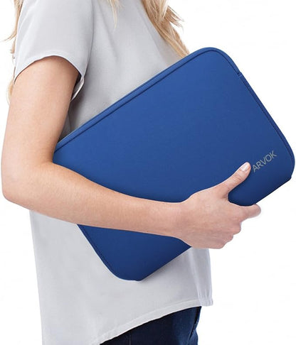 Arvok 17-17.3 Inch Laptop Sleeve Multi-Color & Size Choices Case/Water-Resistant Neoprene Notebook Computer Pocket Tablet Briefcase Carrying Bag/Pouch Skin Cover for HP/Dell/Lenovo/Asus/Acer Dark Blue
