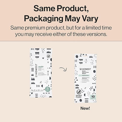 The Honest Company Hypoallergenic Multi-Use Baby Wipes for Sensitive Baby Skin, Pattern Play, 10 Count