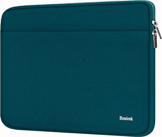 Laptop Case 14 inch, Durable Shockproof Protective Notebook Cover Bag with Accessory Pocket, Carrying Laptop Sleeve Compatible for MacBook HP Lenovo Dell Asus Acer, Cyan Color