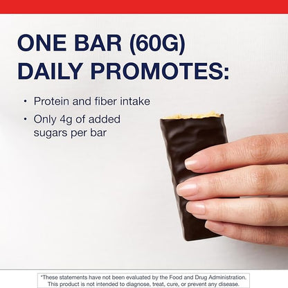 Metagenics Ultra Protein Bar - Protein Fitness Bar with 19 grams of Protein and 8 grams of Dietary Fiber, Peanut Butter Flavor, 12 Bars