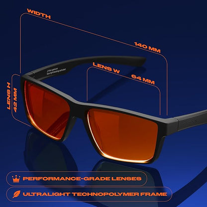Titan Gaming Glasses, Anti Blue Light Glasses Men, UV400 Protection Blue Light Blocking Glasses for Computer Eye Strain