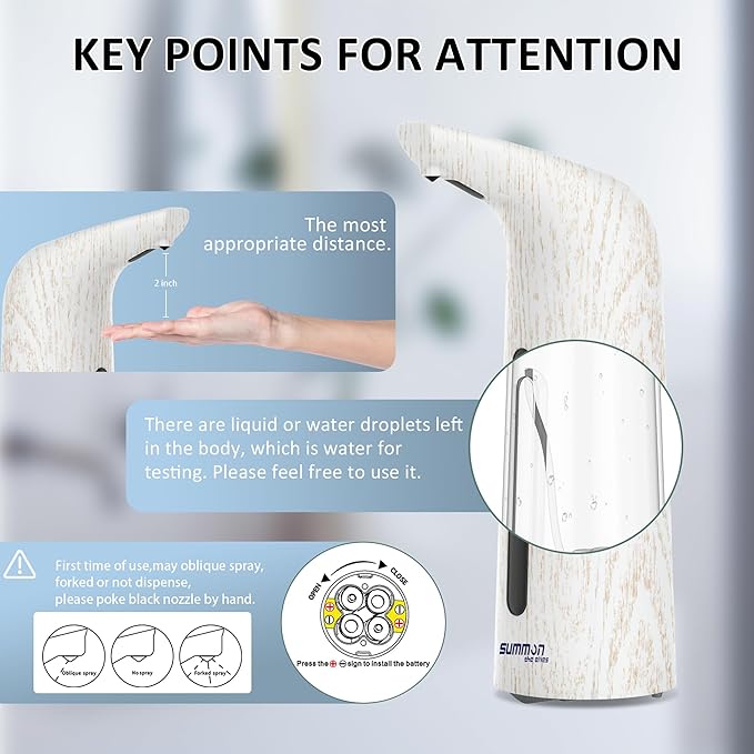 Automatic Soap Dispenser Touchless,400ML Hand & Dish Countertop Electric Liquid Dispenser with Sensor,4 Gear Adjustable Waterproof Battery Operated Kitchen Auto Soap Pump