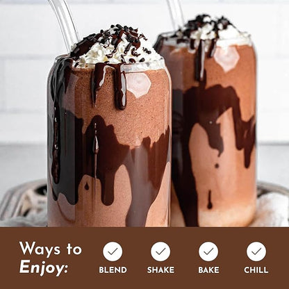 JUST INGREDIENTS Chocolate Protein Powder – 20-Serving Blend with 100% Grass-Fed Whey & Organic Plant Proteins – Rich Cocoa Flavor – Supports Muscle Recovery, Energy*