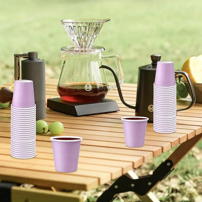 150 Pack 3oz Purple Paper Cups,Mouthwash Cups, Disposable Bathroom Cups,Small Paper Cups 3oz Ideal for Bathroom,Supermarket,Birthday Party,Picnic and BBQ