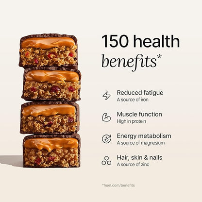 Huel Complete Nutrition Vegan Protein Bars | Dark Chocolate Raspberry | 13g Protein | 27 Vitamins & Minerals, 2g Sugar, Non-GMO, 100% Plant Based Snack | 12 Pack