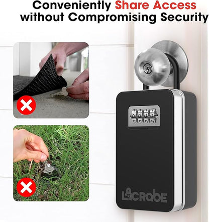 Key Lock Box, Secure lock box for keys with code for Indoor and Outdoor Use, Ideal for Home, Office or Rentals, Perfect for Homeowners and Businesses Looking for a Secure Storage Solution
