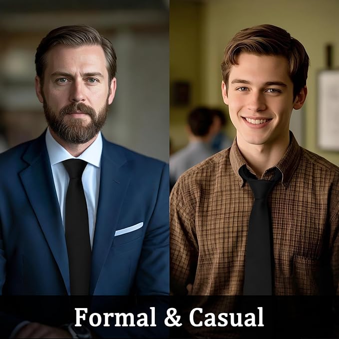 Solid Color Ties for Men 3.15" Mens Tie Classic Formal Neck Ties Mens Neckties for Men Business Wedding Casual