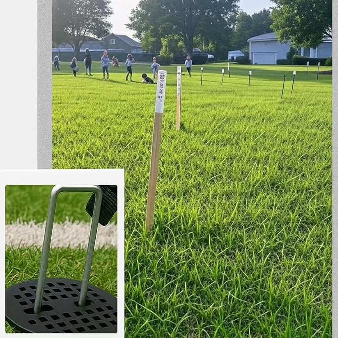 6-Inch Landscape Staples, 50-Pack, Hot-Dip Galvanized Heavy-Duty Steel, U-Shaped Garden, Yard, Tent Stakes for Landscape Fabric, Weed Barrier, Plant Covers, Lawn, Turf Grass, Christmas