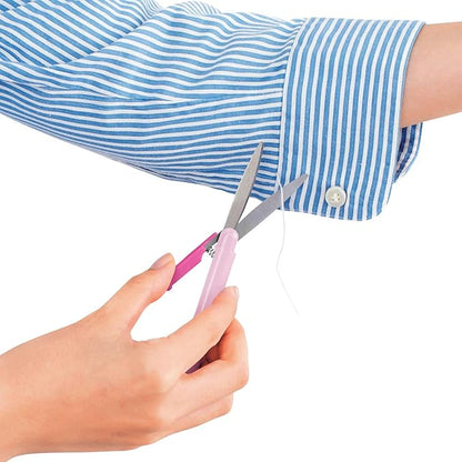 Plus Pen Style Non-Stick Compact TSA Twiggy Scissors with Cover, Pink