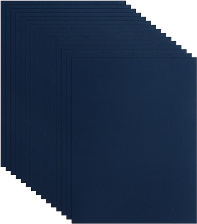 40 Sheets Navy Blue Cardstock 8.5 x 11 Copy Paper, 200gsm/75lb Heavyweight Paper Card Stock for Christmas DIY Making Cards, Wedding Invitations, Crafting, Memus, Greeting Cards