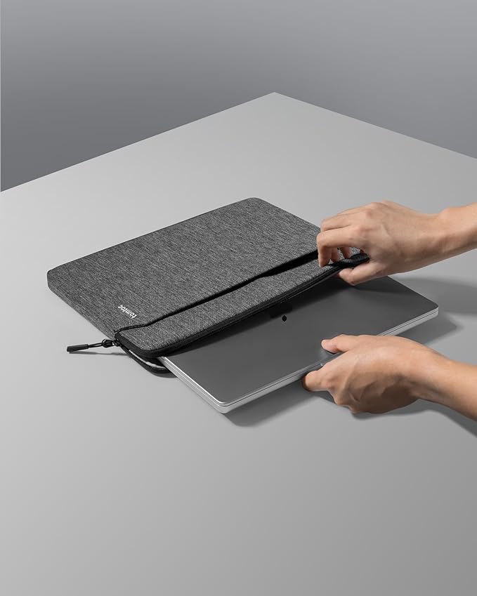 tomtoc Slim Laptop Sleeve for 15-inch 2025 New MacBook Air M4/A3241, M3/A3114, M2/A2941, 15 Inch Microsoft Surface Laptop AI PC/6/5, Dell XPS 15 Plus, Recycled Water-Resistant Protective Case Bag