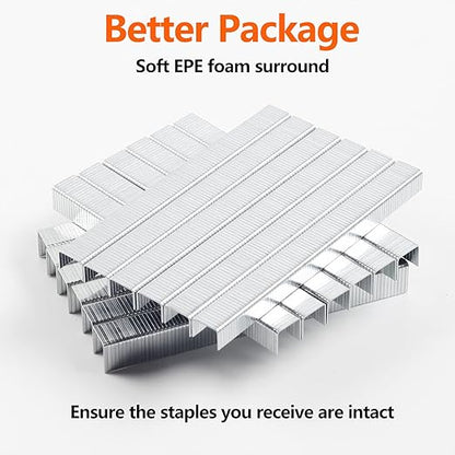 Heavy Duty T50 3/8 inch Staples 5000-Count, 20 Gauge Galvanized, for Pneumatic, Electric, Manual T50 Stapler Gun